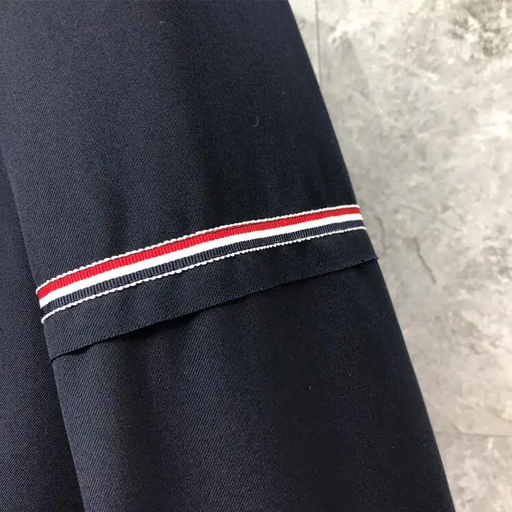 

2021 Fashion TB THOM Brand Formal Blazer Men British Casual Suit Slim Men's Jacket Spring Autumn Broken Sleeve Wool Cotton Coat