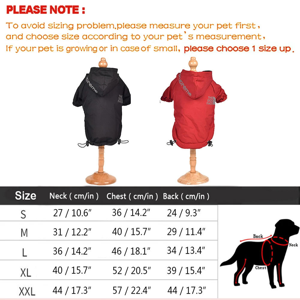Зимнее пальто для собак одежда домашних питомцев с лицом собаки теплая куртка