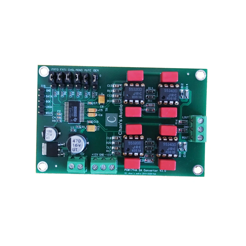 Nvarcher HIFI PCM1794A DAC аудио декодер сборная плата IIS вход 24 бит 192 кГц DC 5