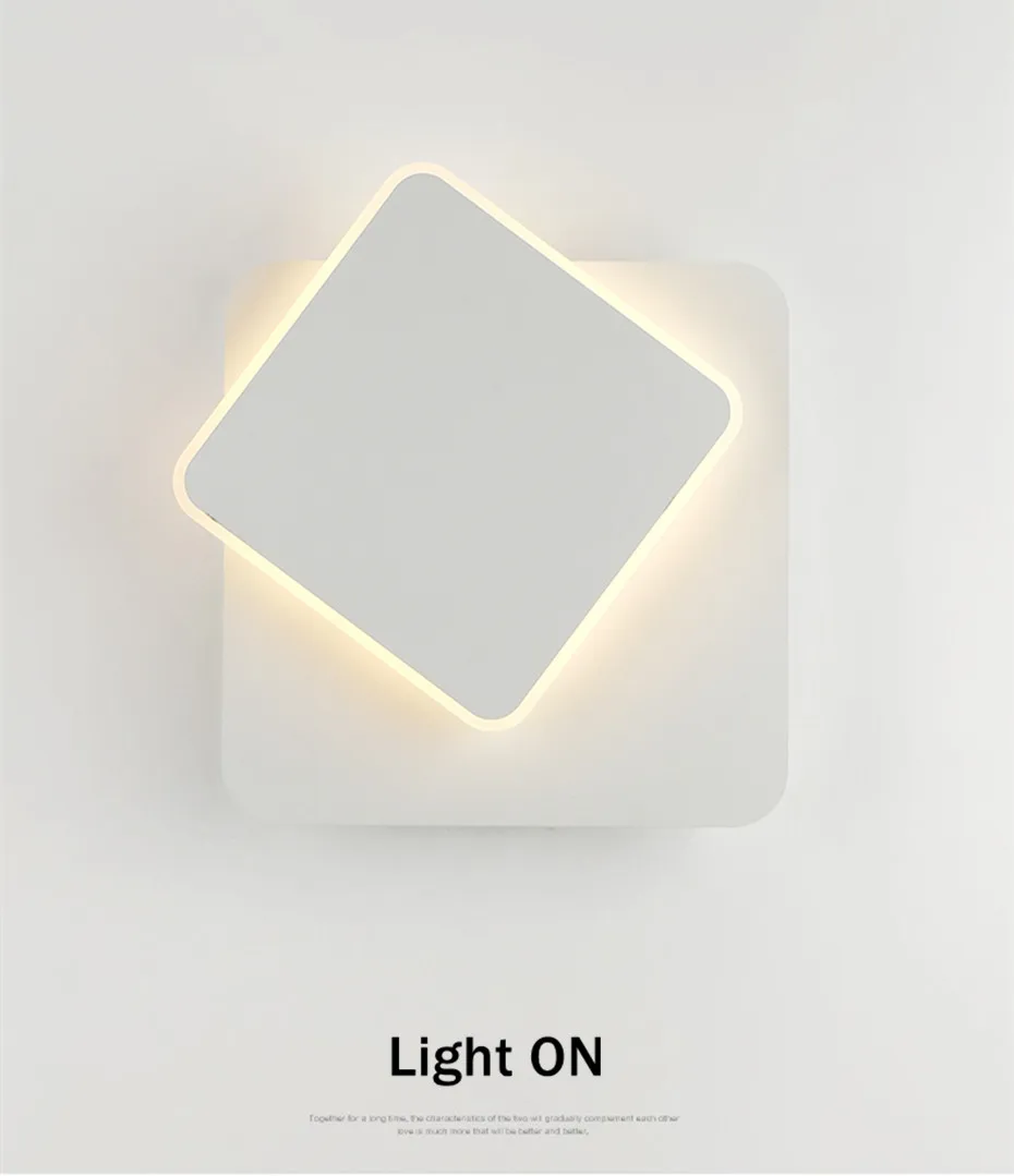 Современный настенный светодиодный светильник регулируемый на 360 градусов