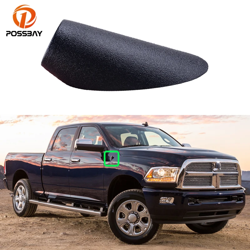 Car Aerials Cover Black Antenna Adapter Base Direct Replacement for Dodge Ram 1500 2500 3500 4500 5500 2009-2018 Exterior Parts