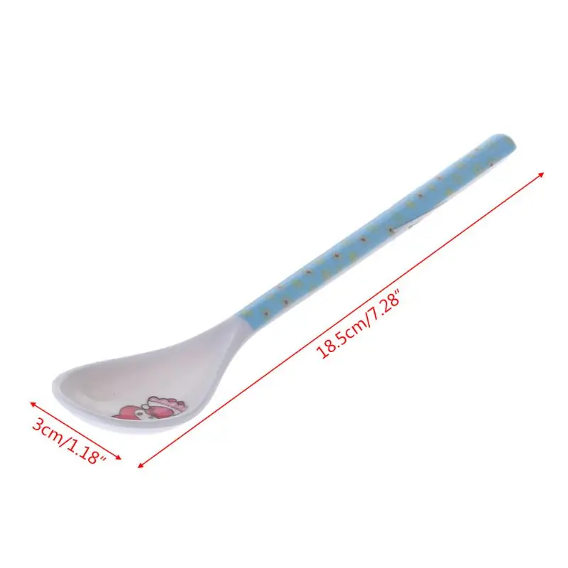 

Baby Spoon Long Handle Feeding Newborn Infant Cartoon Food Grade Dishes Cutlery Spoons Safe Non Toxic Accessories