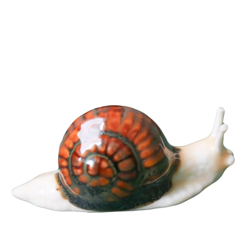 Домашний декор ручная работа керамическая имитация маленькая улитка чайная