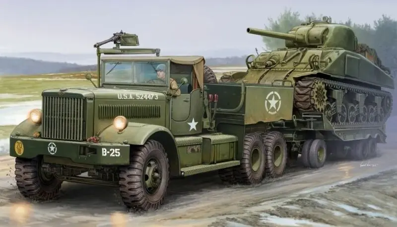 

Модель 1/35 63502 Trumpeter US M19, транспортер для резервуара, трактор с мягкой верхней кабиной, модель TH06152-SMT6