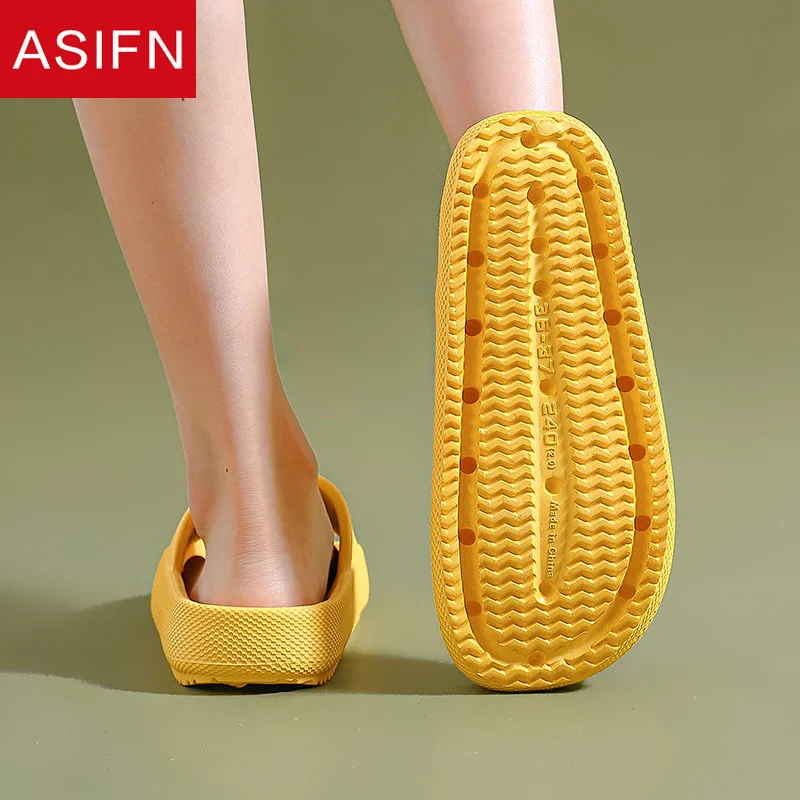 Шлепанцы женские ASIFN на платформе с высоким каблуком Нескользящие из ЭВА | Обувь