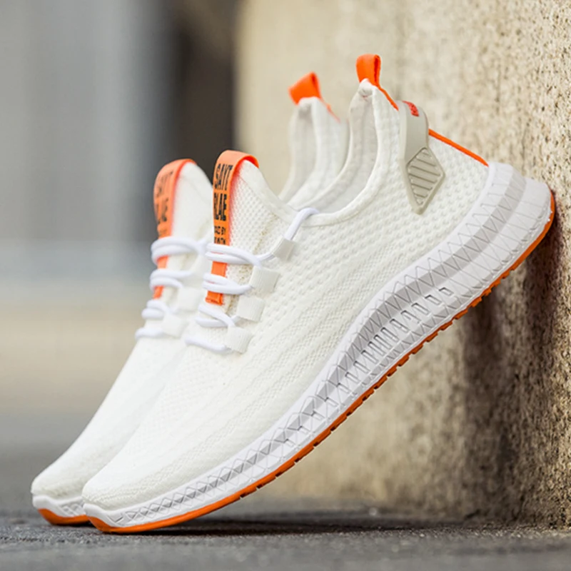 

2021 New Men Sneakers Mesh Casual Shoes Lac-up Shoes Men Lightweight Comfortable Breathable Walking Sneakers Zapatillas Hombre