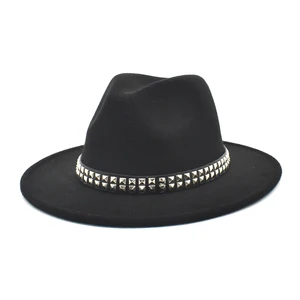 FUODRAO New Fashion Classic Fedora Hats Women Wool Felt Panama Wide Brim Jazz Cap British Travel Cowboy Hat Dropshipping F157 FUODRAO New Fashion Classic Fedora Hats Women Wool Felt Panama Wide Brim Jazz Cap British Travel Cowboy Hat Dropshipping F157