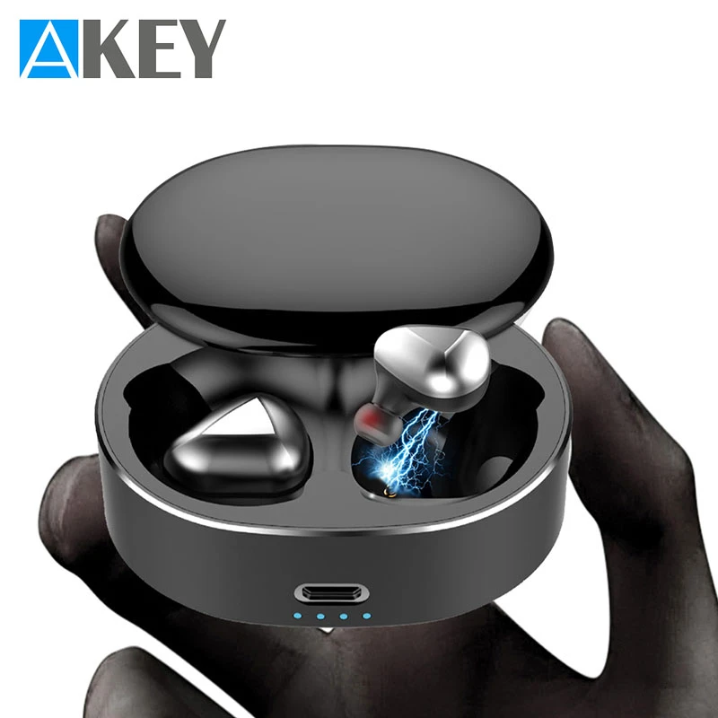 AKEY Bluetooth беспроводные наушники стерео сенсорное управление бас BT 5 0 Eeadphones с