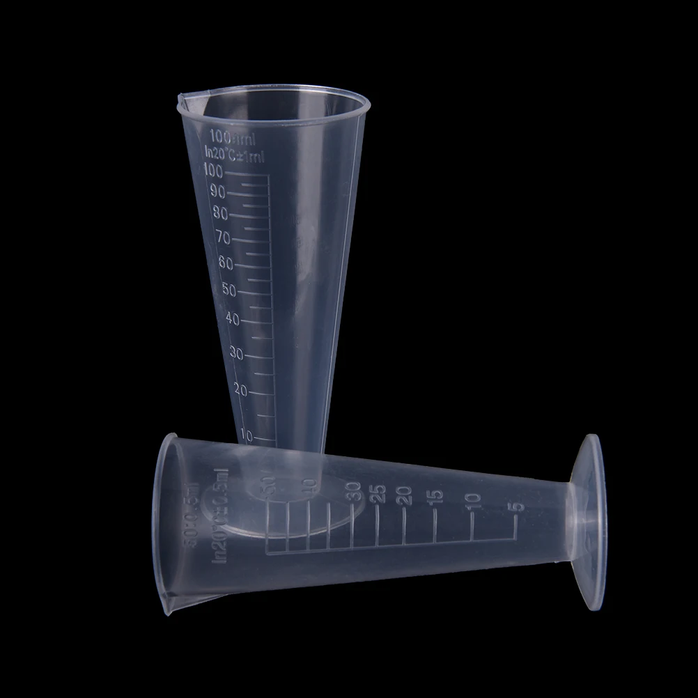 50ml/100ml Transparent Measuring Cup Labs Plastic Graduated Beakers Kitchen Tools Accessories | Дом и сад