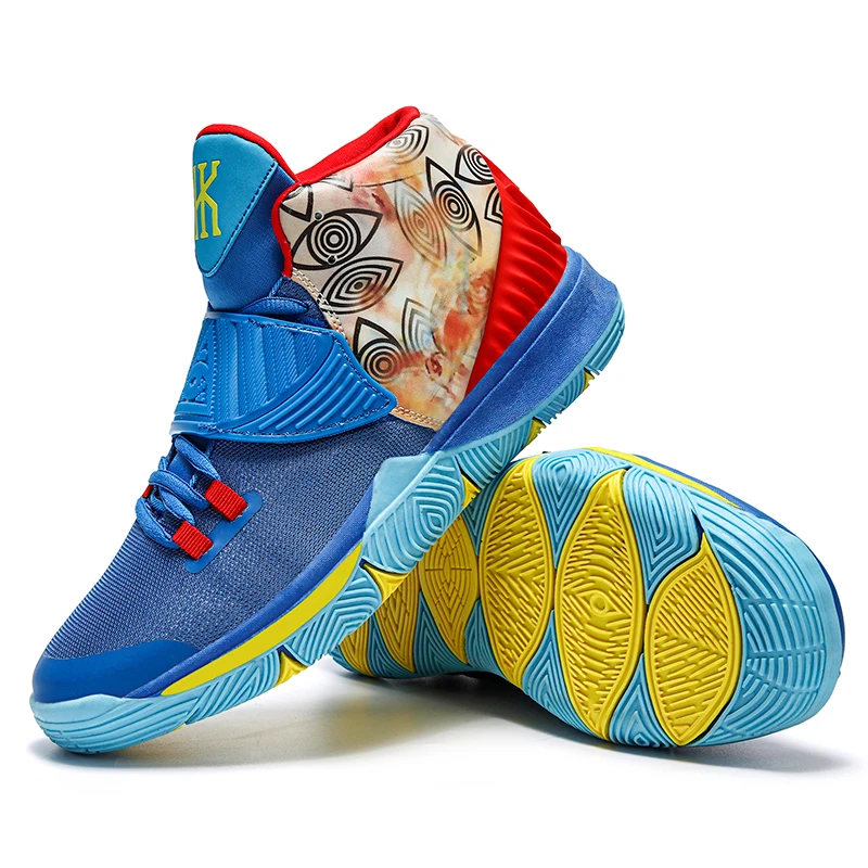 

Stylish Basketball Shoes Colorful Design Women Sneakers Mesh Breathable Sport Shoes Girls Hook & Loop High Ankle Sneakers Summer