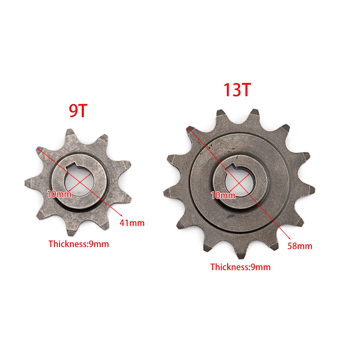 

Bike Chainring Universal 9T 13T Pinion Gear Motor Bicycle Chain Wheel 13Teeth Sprocket for Ordinary Bicycle Parts