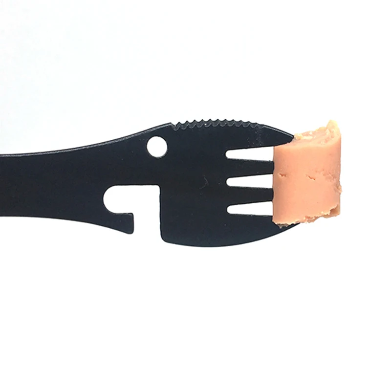 5 в 1 инструмент для выживания на природе вилка резак ложка бутылка/консервный нож