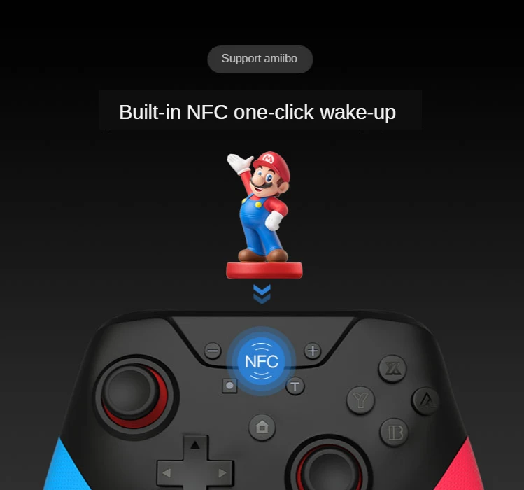Беспроводной контроллер Bluetooth для Nord Switch Pro с функциями NFC 6 осевой поддержкой