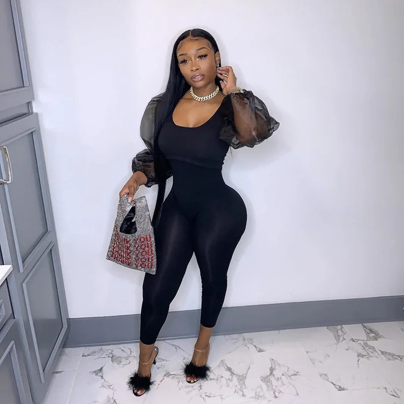 Женский комбинезон черного цвета|Женские комбинезоны| |