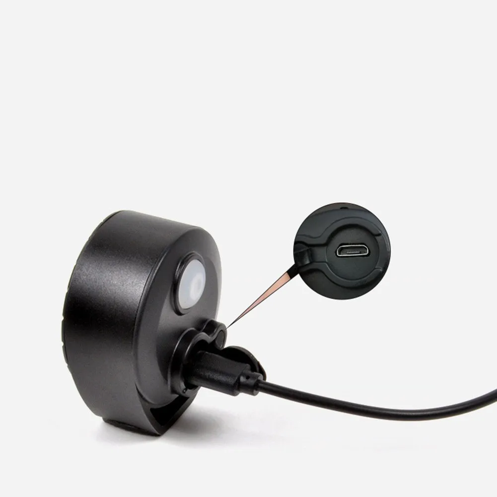 

MTB Road Bike Bicycle Electronic Horn Bell USB Charging Adjustable 120 Decibels Volume Bicycle Handlebar Sound Alarm Ring Bell