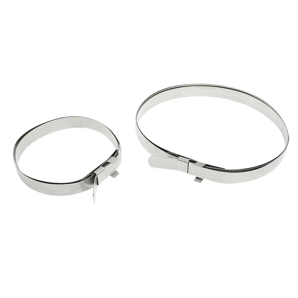 10шт. Комплект зажимов для манжеты ШРУСа из нержавеющей стали Раздвижной зажим Универсальный набор для автомобиля короткий Большие резинки на.