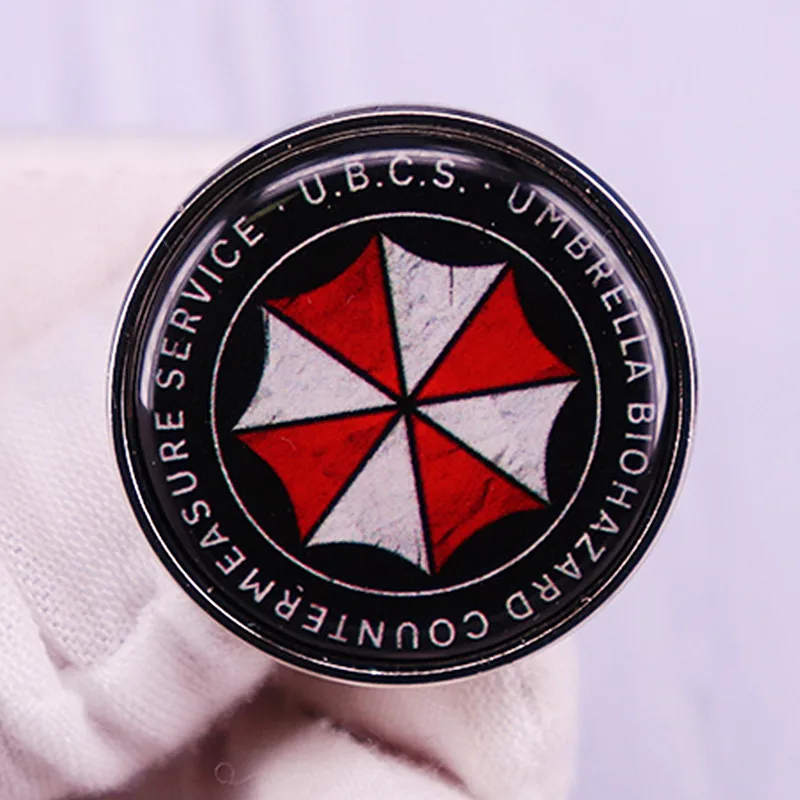 

UBCS Umbrella Biohazard Countermeasure Service Evil Resident Enamel Brooch Pin Lapel Pins Badges Fashion Jewelry Accessories