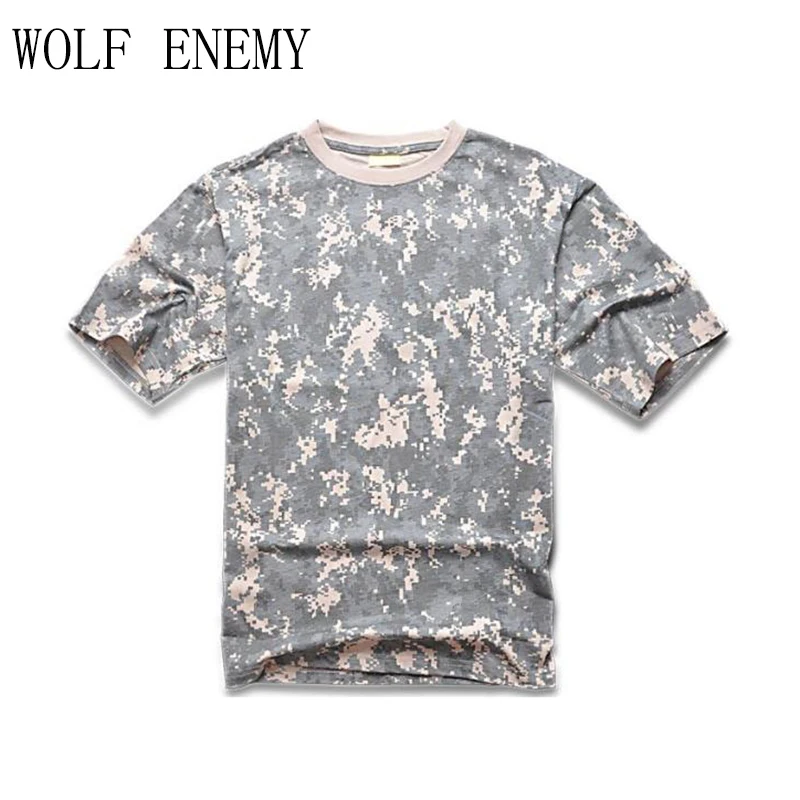 Футболка мужская камуфляжная с коротким рукавом тактическая одежда в стиле