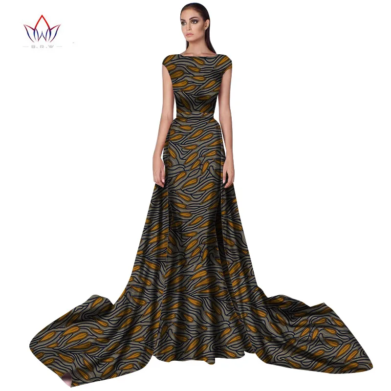 Bodycon Plus Size Women  traditional african dresses Brand Custom Clothing Africa Wax Dashiki Slim Cut Sexy Dress long BRW WY965