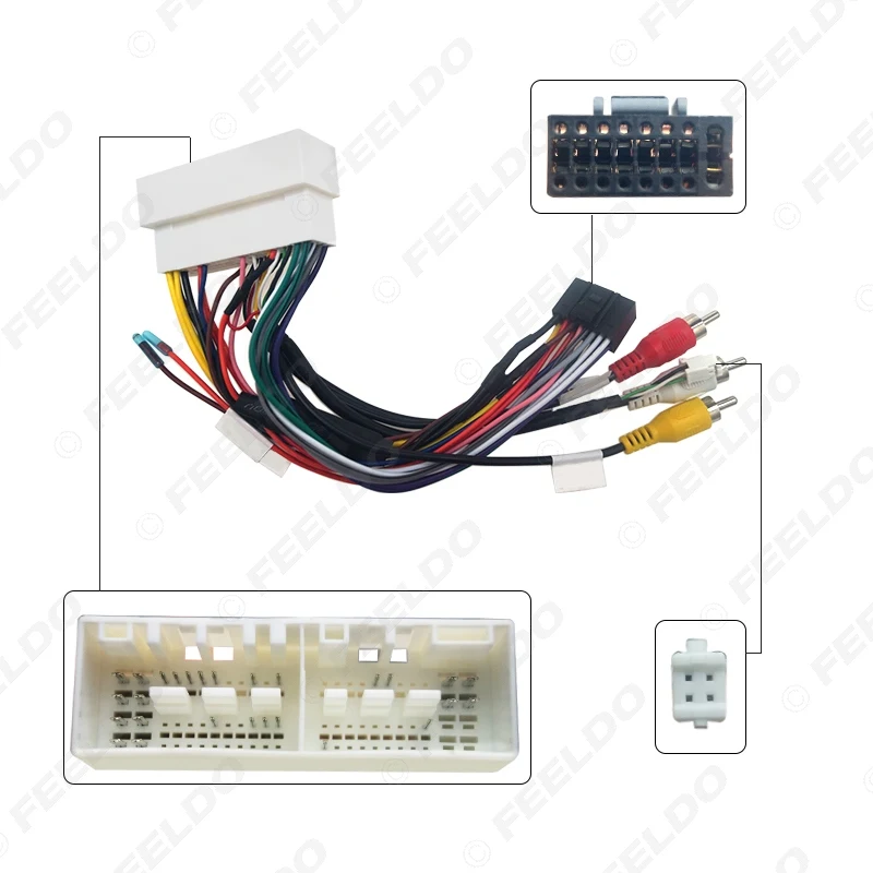 Автомобильный аудио CD/DVD плеер FEELDO 16PIN Android Кабель питания Адаптер для Hyundai Encino Mistra