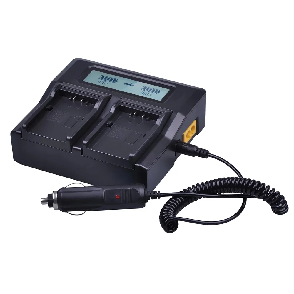 2Pcs Tectra CGR-D54 CGR D54 D54S Battery+LCD Fast Dual Charger for Panasonic AG-AC8PJ AG-AC90A AG-HPX250 HC-X1000 AG-HPX255 - купить по