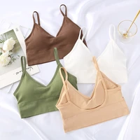 women tank crop top seamless underwear female crop tops sexy lingerie intimates fashion with removable padded camisole 12pcs