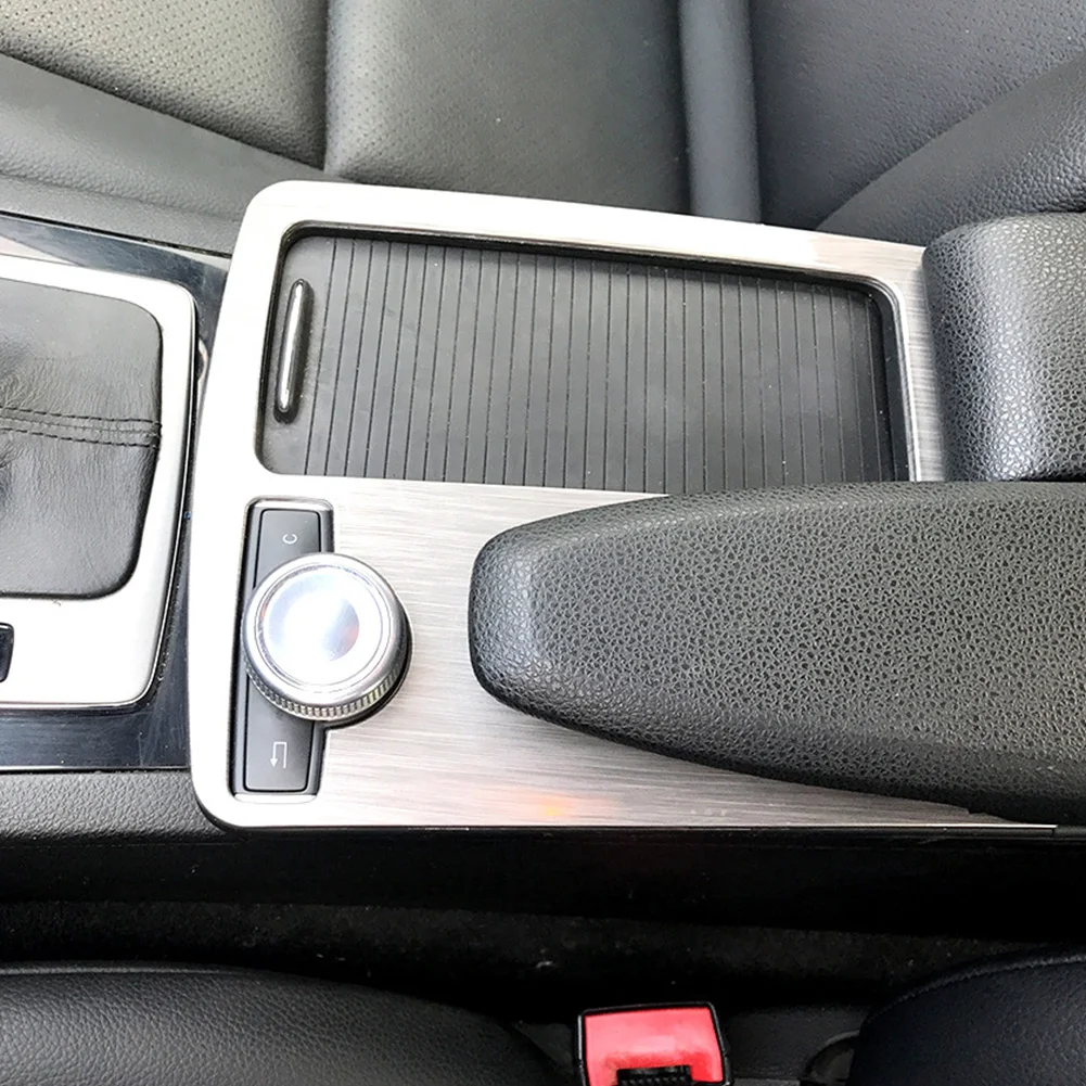 New ABS Sticker Water Cup Panel Interior Trim Replacement Self Adhesive Frame C Class Car For Mercedes C180 C200 W204 2008-2013 |