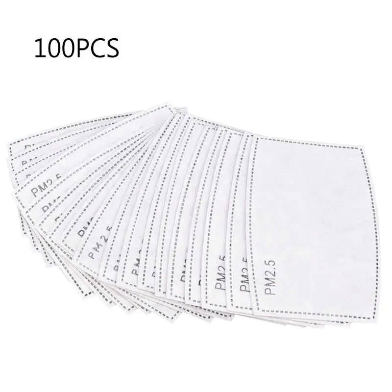 

New Activated Carbon Filter Mouth Mask Filters Breathing Insert Protective pad For Halloween Christmas