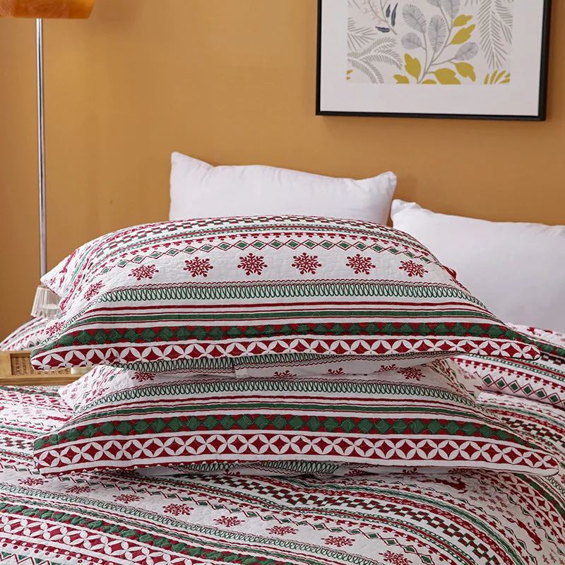 Комплект хлопкового стеганого одеяла CHAUSUB 3 шт. покрывало на кровать с