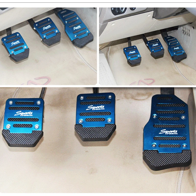 Универсальная алюминиевая Автомобильная педаль тормоза чехол для педали