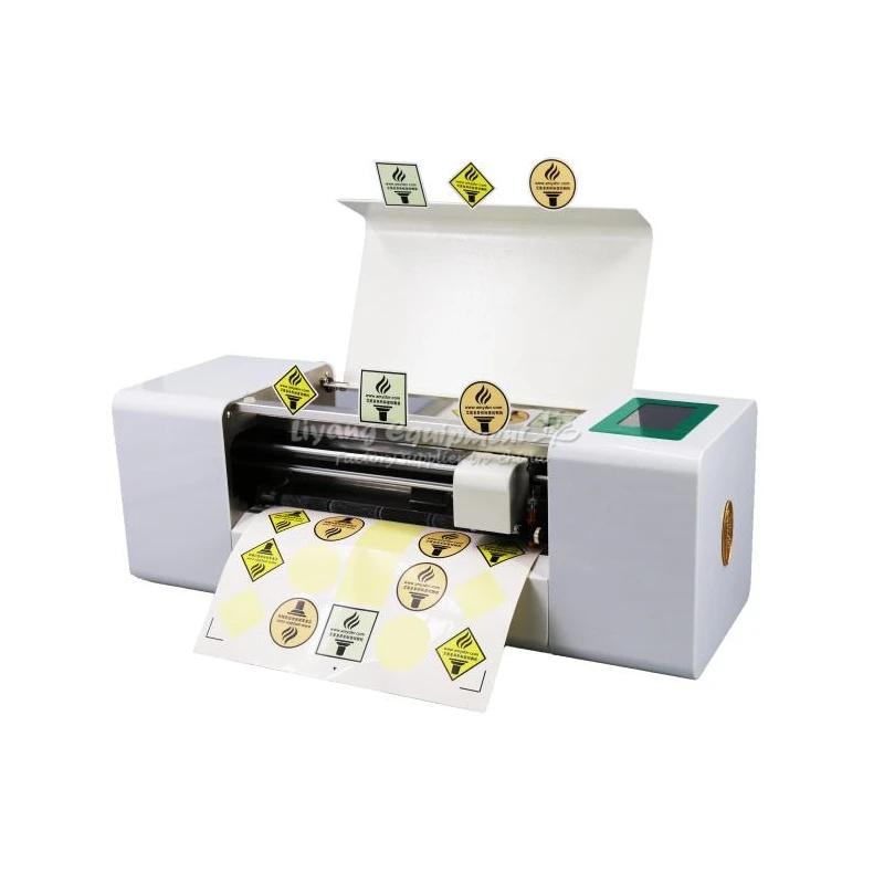 

Touch screen control 388A mini digital automatic label die-cutting machine with auto paper feeding