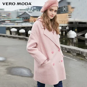 Vero Moda 100% шерстяное двустороннее шерстяное пальто с воротником  319427513