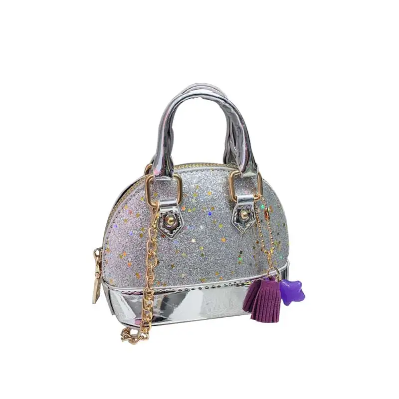 

Disney Autumn and Winter New Children's Sequins Fashion Single Shoulder Bag Girl Wild Chain Shell Crossbody Coin Lipstick Bags