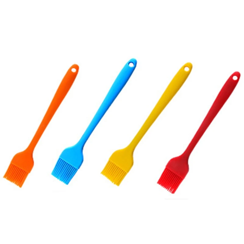 

Long Handle Heat Resistant Barbecue Brush Portable Silicone Basting Brush Pastry BBQ Outdoor Grill Gadget with Powe