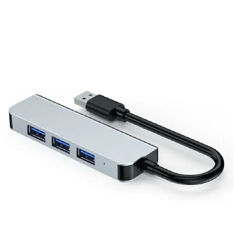 

UGI 4IN1 USB3.0 HUB 4Ports Adapter Splitter USB2.0 High Speed External Aluminum Alloy Computer For MacBook Laptop Notebook