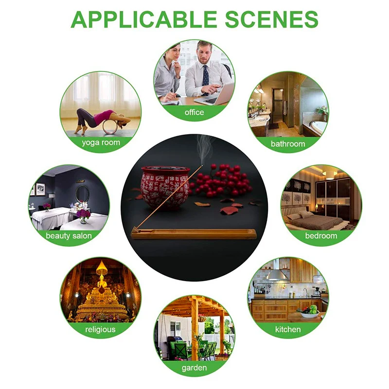 Бамбуковый держатель для палочек с регулируемым углом курильница благовоний