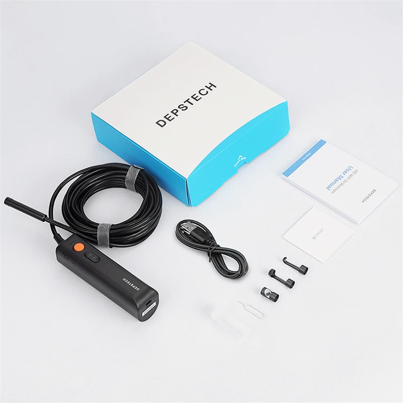 Беспроводной Эндоскоп DEPSTECH 5 0 МП FHD зуммируемая камера наблюдения за змеей