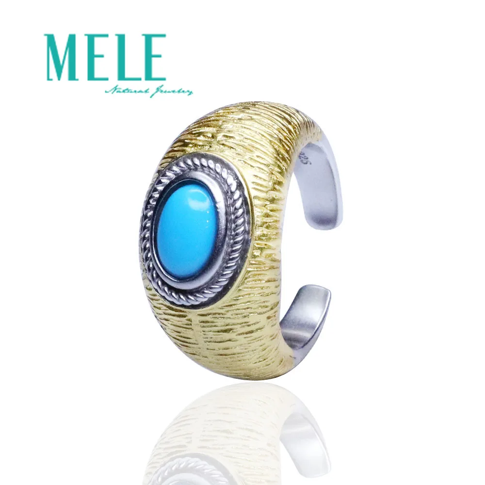 

Natural Turquoise ring 925 silver ring jewelry gemstone ring women rings