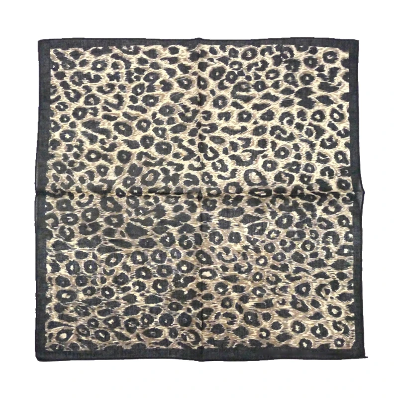 Новая бандана двухсторонняя повязка на голову с леопардовым принтом |