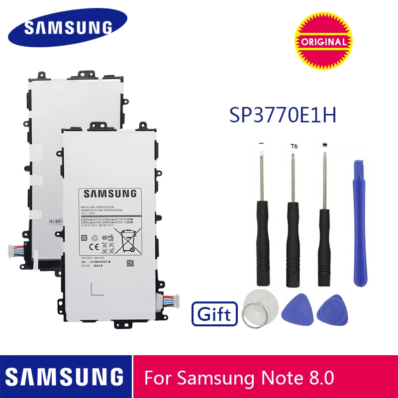 Samsung планшетный аккумулятор SP3770E1H 4600 мАч для samsung Note 8," GT-N5100 N5110 N5120 Сменные Аккумуляторы+ Бесплатные инструменты