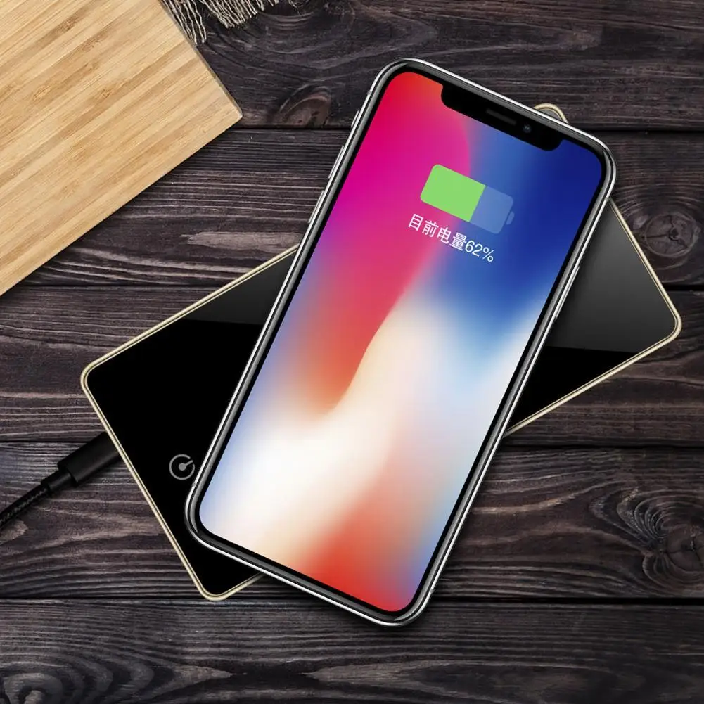 Wireless Portable Charger 6000mAh 10W 7.5W 5W Fast Qi Power Bank Pad Charging | Электроника