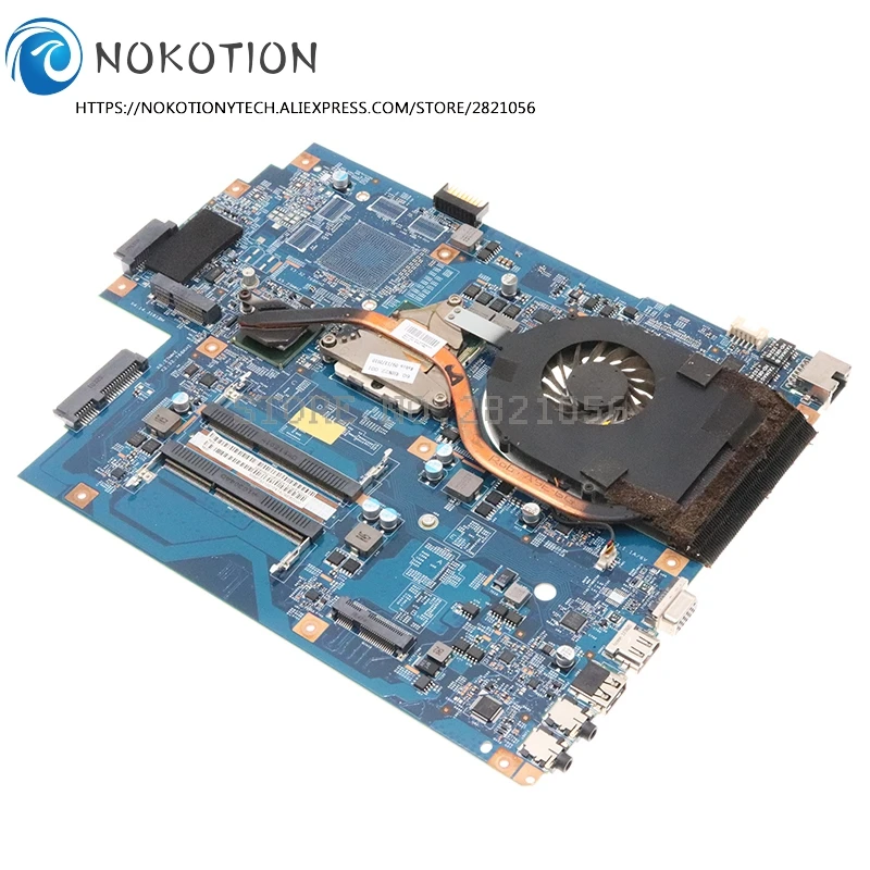 NOKOTION для Acer Aspire 7741 7741G материнская плата I5 ЦП + радиатор подходит ACER 7551 7551g PC