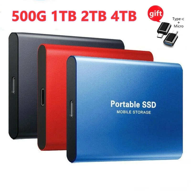 

Твердотельный Накопитель SSD для мобильных устройств, 4 ТБ, USB 3,0