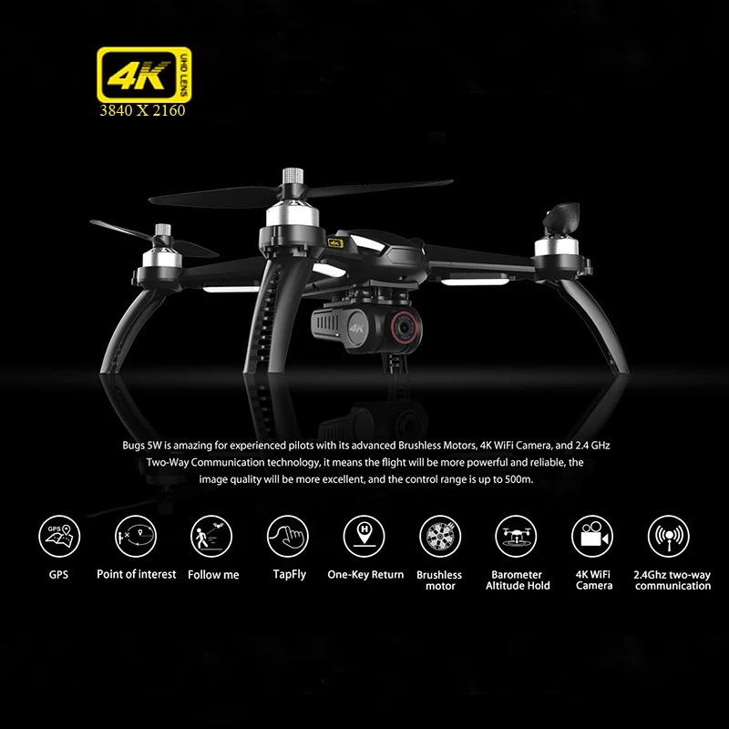 Вертолет с дистанционным управлением Дрон 4k HD Wi Fi видеокамера Профессиональный