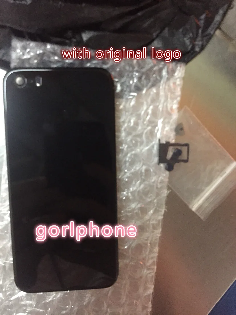 Для iphone 5s SE как 8 mini style Корпус Крышка батарейного отсека Дверь задняя крышка Шасси рамка для iphone 5s, SE как 8