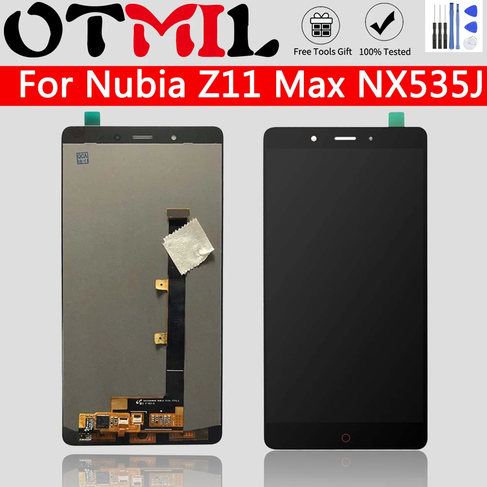 ЖК-дисплей AMOLED 6 0 дюйма для ZTE Nubia Z11 Max NX535J сенсорный экран с дигитайзером дисплей
