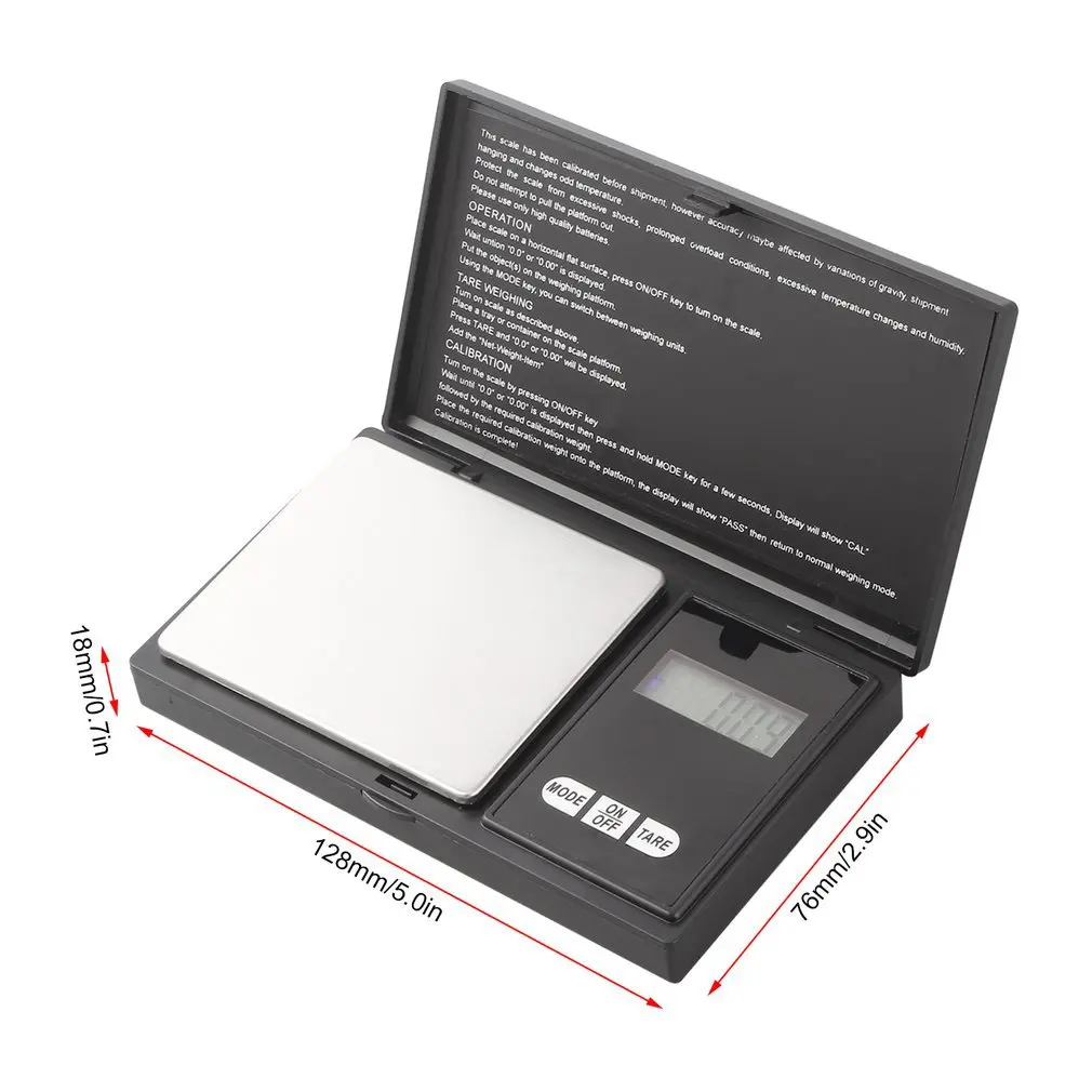 

Top Quality 100g * 0.01g Mini LCD Electronic Digital Pocket Scale Jewelry Gold Diamond Weighting Scale Gram Weight Scales