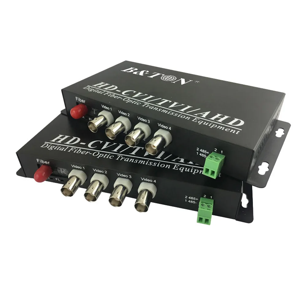 

1080P HD-CVI/AHD/TVI 1Channel Fiber Optic to BNC Digital Video Converter fiber optical transmitter and receiver