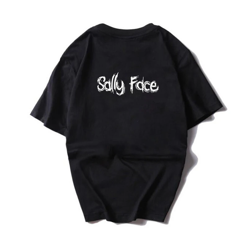 

Sally Face Print Regular T Shirt Women Funny Cotton Short Sleeve T-shirt Summer Fashion Casual Short-sleeve Tees For Girls