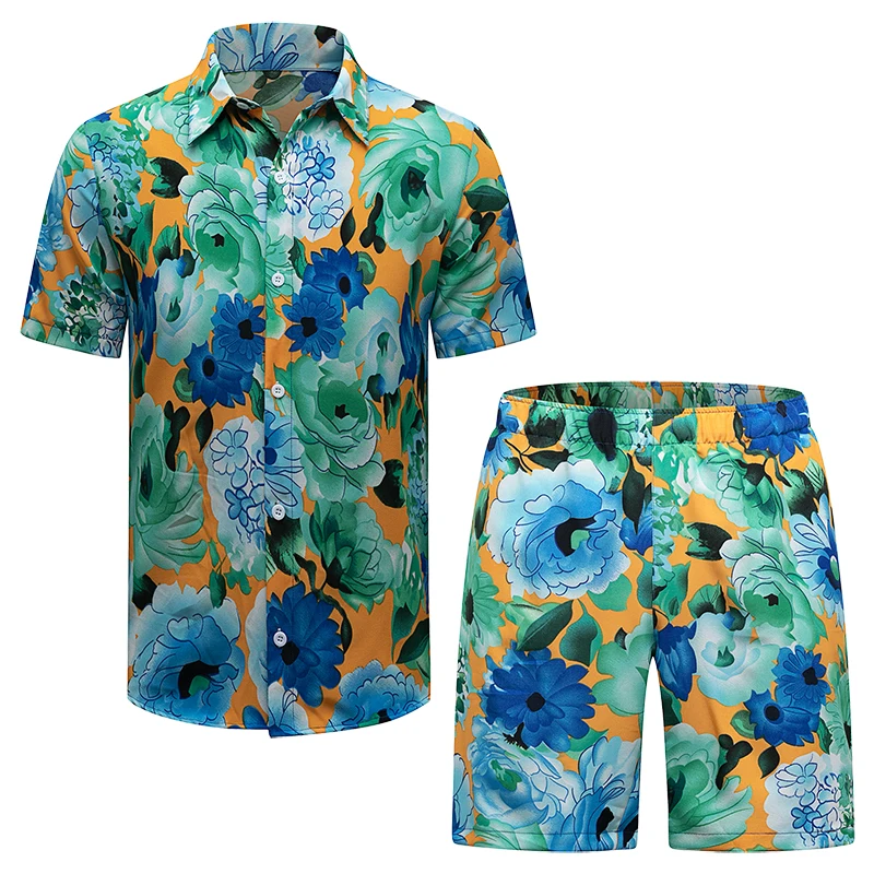 

Guangzhou Cody Lundin Loose Quick Dry hawaiian shorts 3d custom casual beach board Summer men's shirts